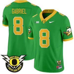 Mens Kids Youths Dillon Gabriel Stitched Forever Gang Green Jersey